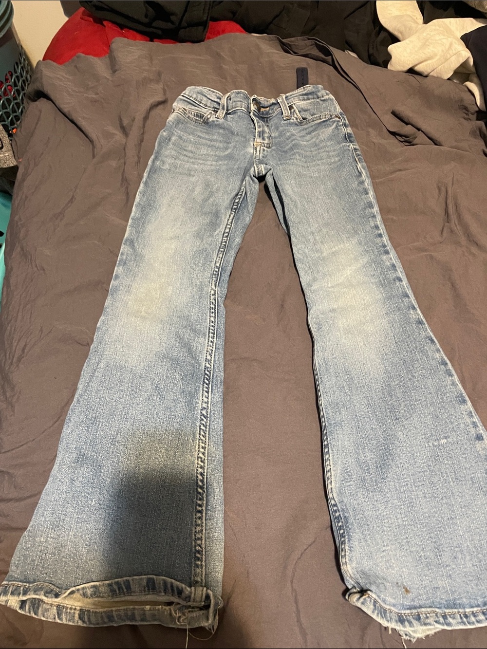 Wrangler Light Blue Flare Jeans - Women's Wide Leg